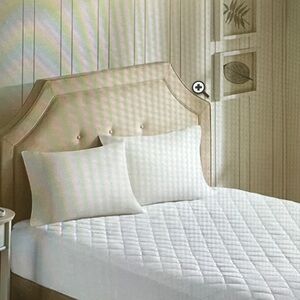 Luxurious White Quilted Mattress Cover